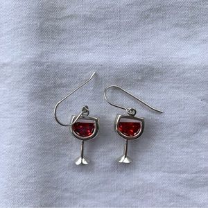 Silpada Red Wine Earrings